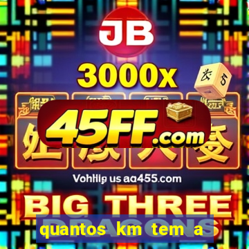 quantos km tem a serra de santos